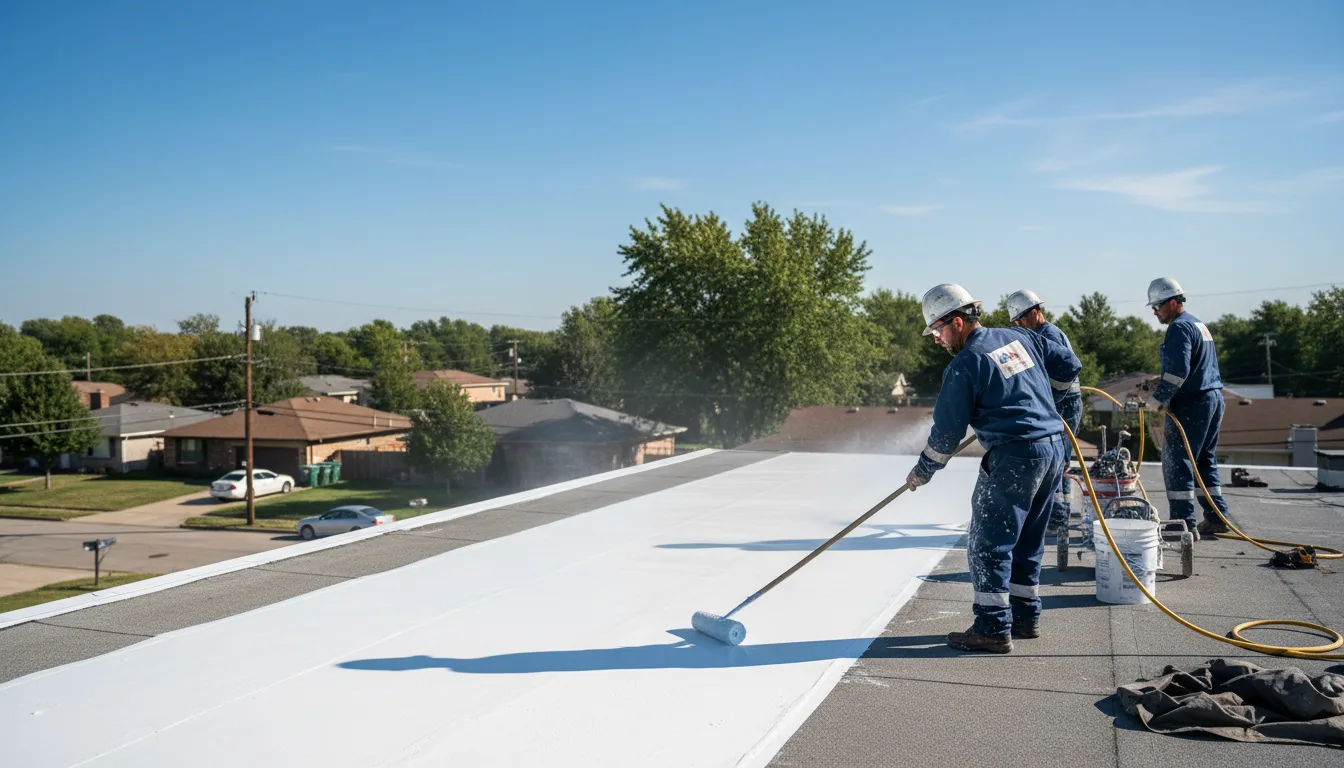 Commercial roof coating in Onalaska, TX near me